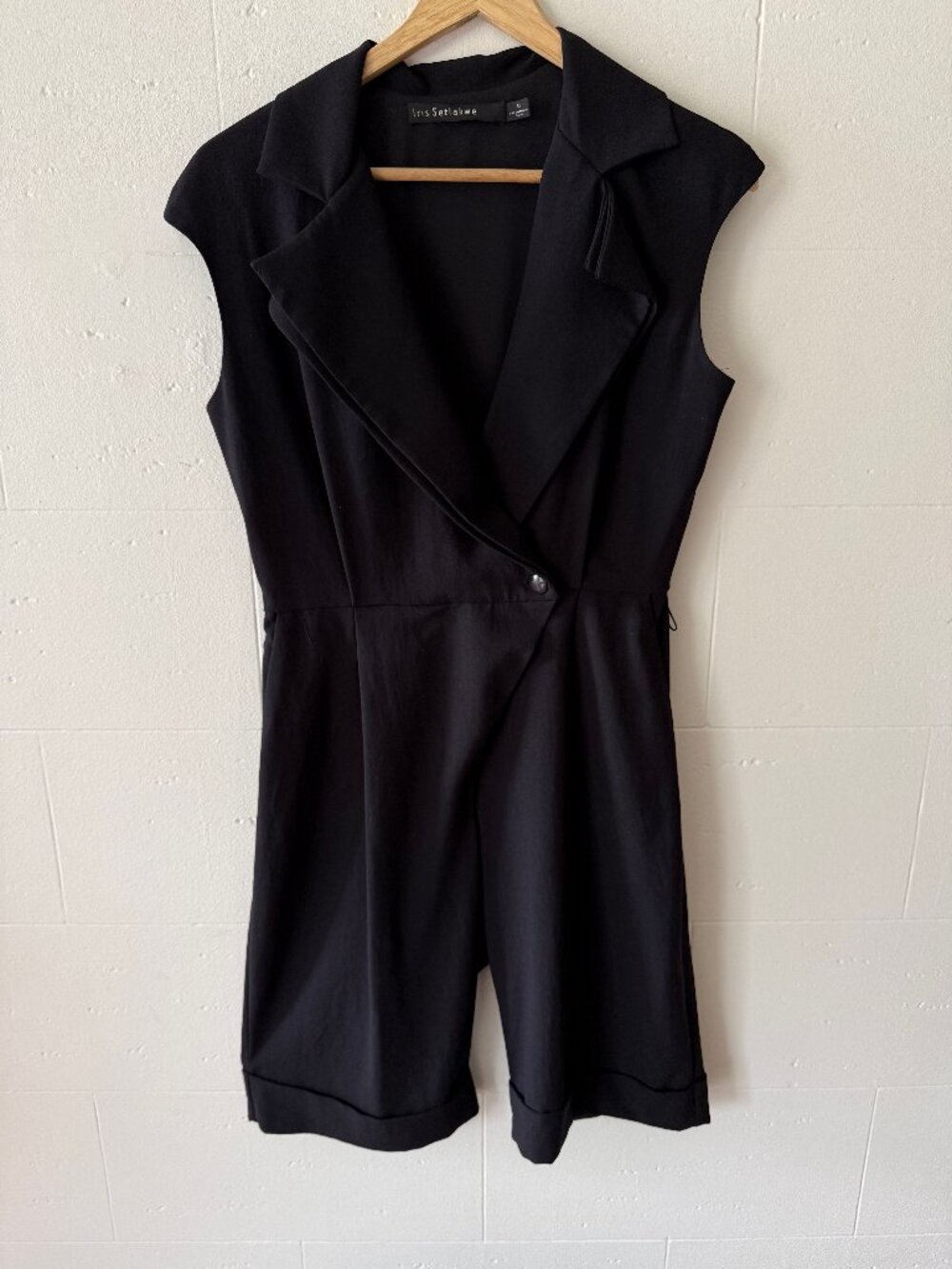 Iris Setlakwe | Desinger Oversized Black Tailored Romber | Quiet Luxury | Size 0